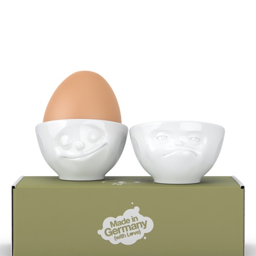 Набор подставок для яиц tassen happy & hmpff, 2 шт, белый фото 5