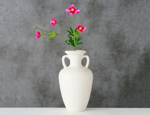 Керамическая ваза-кувшин "Кипрус", белая, 31 см, Boltze фото 4