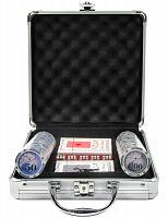 Покерный набор Royal Flush, 100 фишек, 11,5 г, с номиналом, в алюминиевом чемодане