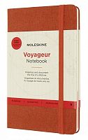 Блокнот Moleskine Voyageur Medium, 208 стр., красный, нелинованный