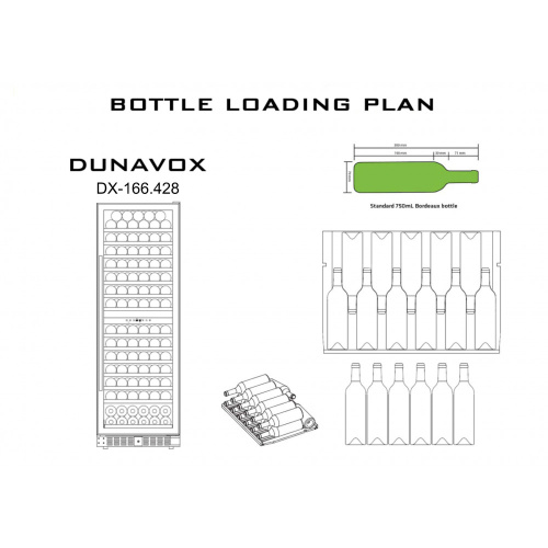 Винный шкаф Dunavox DX-166.428 фото 8