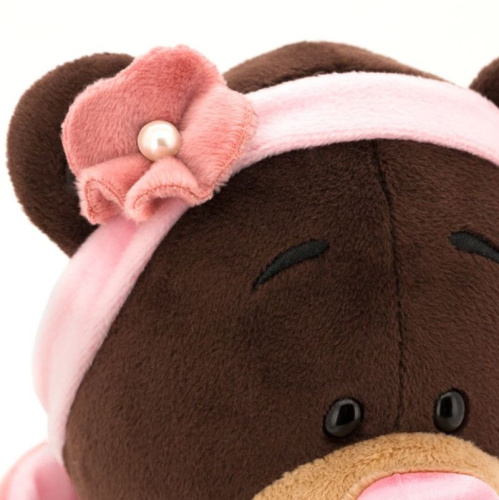 Мягкая игрушка Медведь-девочка Milk стоячая в пальто, 35 см, ORANGE TOYS фото 3
