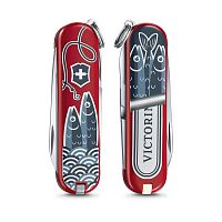 Нож-брелок Victorinox Classic LE 2019, 58 мм, 7 функций, "Sardine Can"