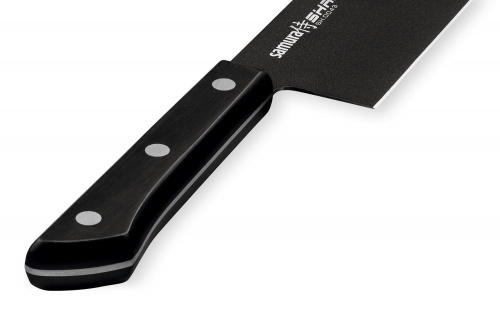 Нож Samura Shadow накири с покрытием Black-coating, 17 см, AUS-8, ABS пластик фото 4