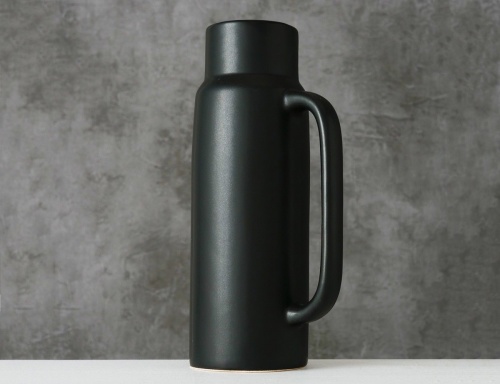 Керамическая ваза "Памела", чёрная, 21 см, Boltze фото 2