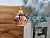 Стеклянный ёлочный шар ЗОДИАК: КОТЁНОК С ПОДАРКОМ, шоколадный, 60 мм, Елочка