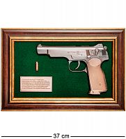 ПК-219 Панно с пистолетом "Стечкин" в подарочной упаковке 25х37