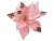 Пуансеттия АВРОРА на клипсе, полиэстер, нежно-розовая, 28х4 см, Kaemingk