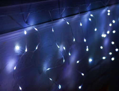 Светодиодная гирлянда Бахрома, 640 холодных белых LED-огней, 12.7х0.45 м, контроллер, прозрачный ПВХ, IP44, Koopman International фото 2