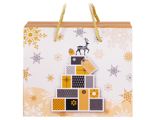 Подарочная коробка чемоданчик ЭЛЕГАНТНОЕ РОЖДЕСТВО (с оленем), Due Esse Christmas фото 2