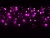Светодиодная бахрома Quality Light 3.1*0.5 м, 150 розовых LED ламп, черный ПВХ, соединяемая, IP44, BEAUTY LED