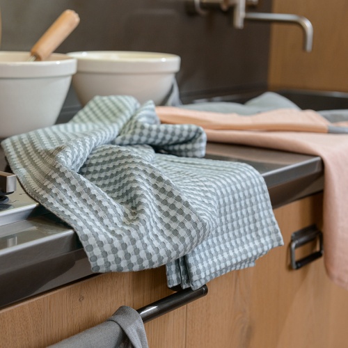 Набор вафельных кухонных полотенец из умягченного хлопка essential, 50х70 см фото 8
