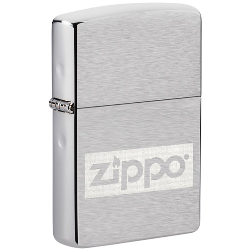 Набор Zippo: фляжка 89 мл и ветроустойчивая зажигалка Brushed Chrome, серебристая фото 2