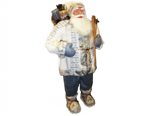 "Санта" в шубе с подарками и лыжами, 81 см, Peha Magic фото 2