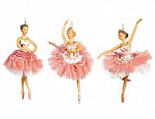 Ёлочная игрушка "Балерина - розовая карамель", полистоун, 18 см, разные модели, Goodwill