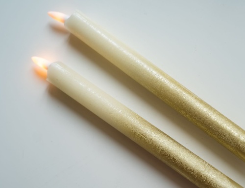 Набор восковых светодиодных свечей SOIREE ROMANTIQUE, имитация живого пламени, 25.5 см, 2 шт., Peha Magic фото 3