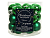 Стеклянные шары ДЕЛЮКС глянцевые и матовые, цвет: зелёный, 25 мм, упаковка 24 шт., Kaemingk (Decoris)
