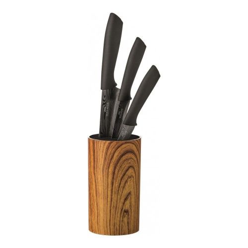 Подставка для ножей круглая Walmer Aspen Wood, 9см, цвет светлое дерево фото 3