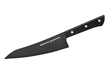 Нож кухонный Samura Shadow Гюто с покрытием Black-coating, 18,2 см, AUS-8, ABS пластик