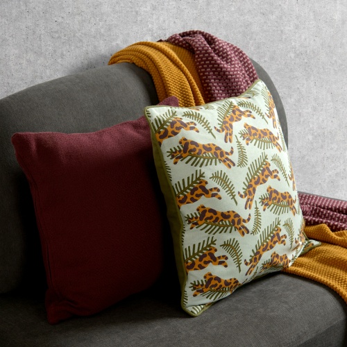 Подушка декоративная из хлопка фактурного плетения из коллекции essential, 45х45 см фото 9
