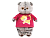 Мягкая игрушка Кот Басик в футболке с принтом Тигренок 25 см, Budi Basa