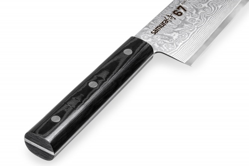 Нож Samura сантоку 67, 17,5 см, дамаск 67 слоев, микарта фото 4