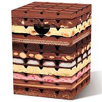 Табурет картонный chocolate, 32,5х32,5х44 см