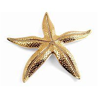LAGUNA Морская звезда 41х41 см, керамика, цвет и декор золото, swarovski