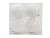 Набор однотонных пластиковых шаров, глянцевые, белые, 100 мм, упаковка 4 шт., Winter Decoration