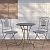 Комплект дачной мебели АЖУРНЫЙ ПРОВАНС (2 стула, стол), металл, серый, Edelman