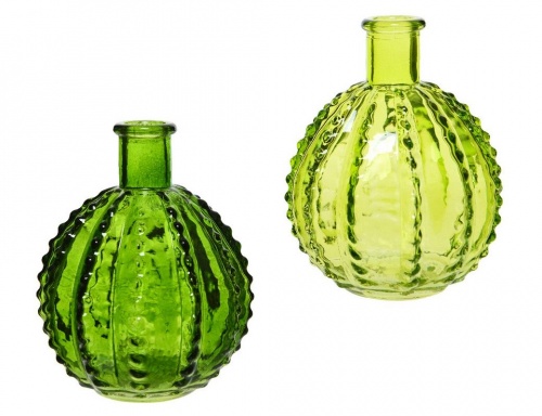 Декоративная стеклянная вазочка "Шатейн", 10x10x12 см, разные цвета, Kaemingk