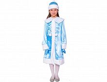 Карнавальный костюм "Снегурочка", на рост 122-134 см, 5-7 лет, Бока