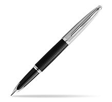 Waterman Carene - Black LTHR, ручка перьевая, F