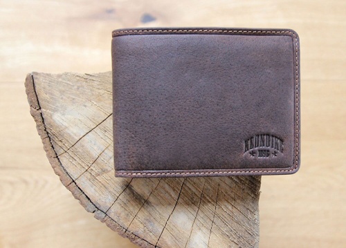 Бумажник Klondike Peter, коричневый, 12x9,5 см фото 9