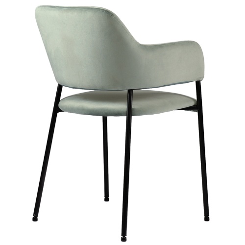 Набор из 2 стульев wendy, велюр, серо-зеленые фото 6