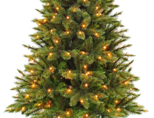 Искусственная ель "Лесная красавица стройная" (хвоя - PVC), зелёная, LED-огни, Triumph Tree фото 2