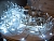 Светодиодная гирлянда нить Объемная 120 холодных белых LED ламп 9 м, белый ПВХ, контроллер, IP44, Kaemingk (Lumineo)