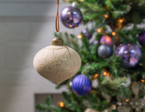Набор стеклянных шаров и украшений КРЕМ-КРАКЕ, 8-12 см, 12 шт., Winter Deco фото 2