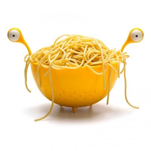 Дуршлаг spaghetti monster желтый, OT872