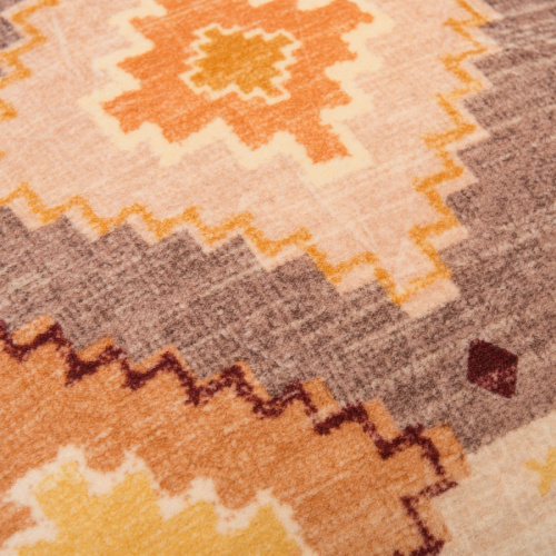 Чехол на подушку из хлопкового бархата с этническим орнаментом цвета лаванды из коллекции ethnic, 45х45 см фото 6