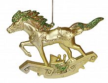 Новогоднее украшение "Лошадка", 11 см, золотисто-латунная;в ассортименте, Nord Trade Co