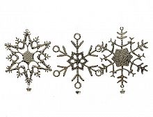 Снежинка "Серебрянка", 15 см, разные модели, Kaemingk