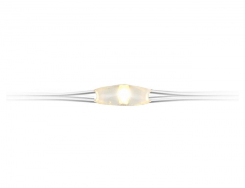 Гирлянда "Лучи" (роса) - МЕРЦАЮЩАЯ, тёплые белые mini LED-лампы, серебряный провод, уличная, Koopman International фото 2