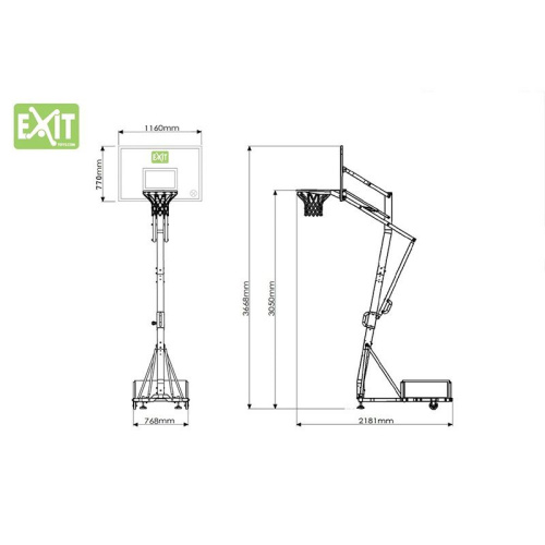 Передвижная баскетбольная система, Exit, фото 7