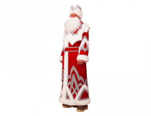 Карнавальный костюм Дед Мороз Вышивка серебро, размер 54-56,  Батик, Батик