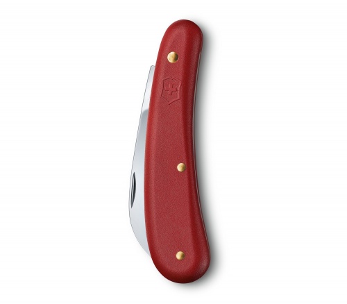 Нож Victorinox Pruning Knife, 110 мм, 1 функция, красный, блистер фото 2