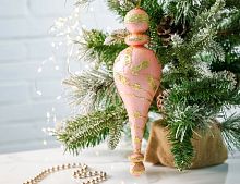 Ёлочная игрушка РОЗОВОЕ ЧУДО, полиэстер, 25 см, Winter Deco
