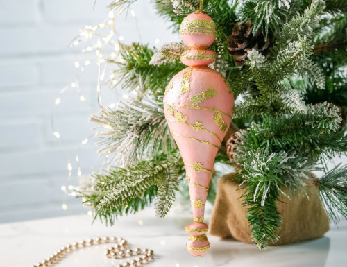Ёлочная игрушка РОЗОВОЕ ЧУДО, полиэстер, 25 см, Winter Deco