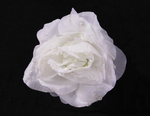 Украшение "Зимняя роза" на клипсе, 14 см, Kaemingk фото 3