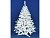Искусственная белая елка Метелица 120 см, ПВХ, MOROZCO